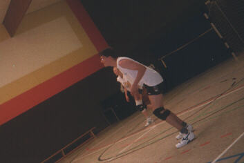 Gunnar beim Volleyballern