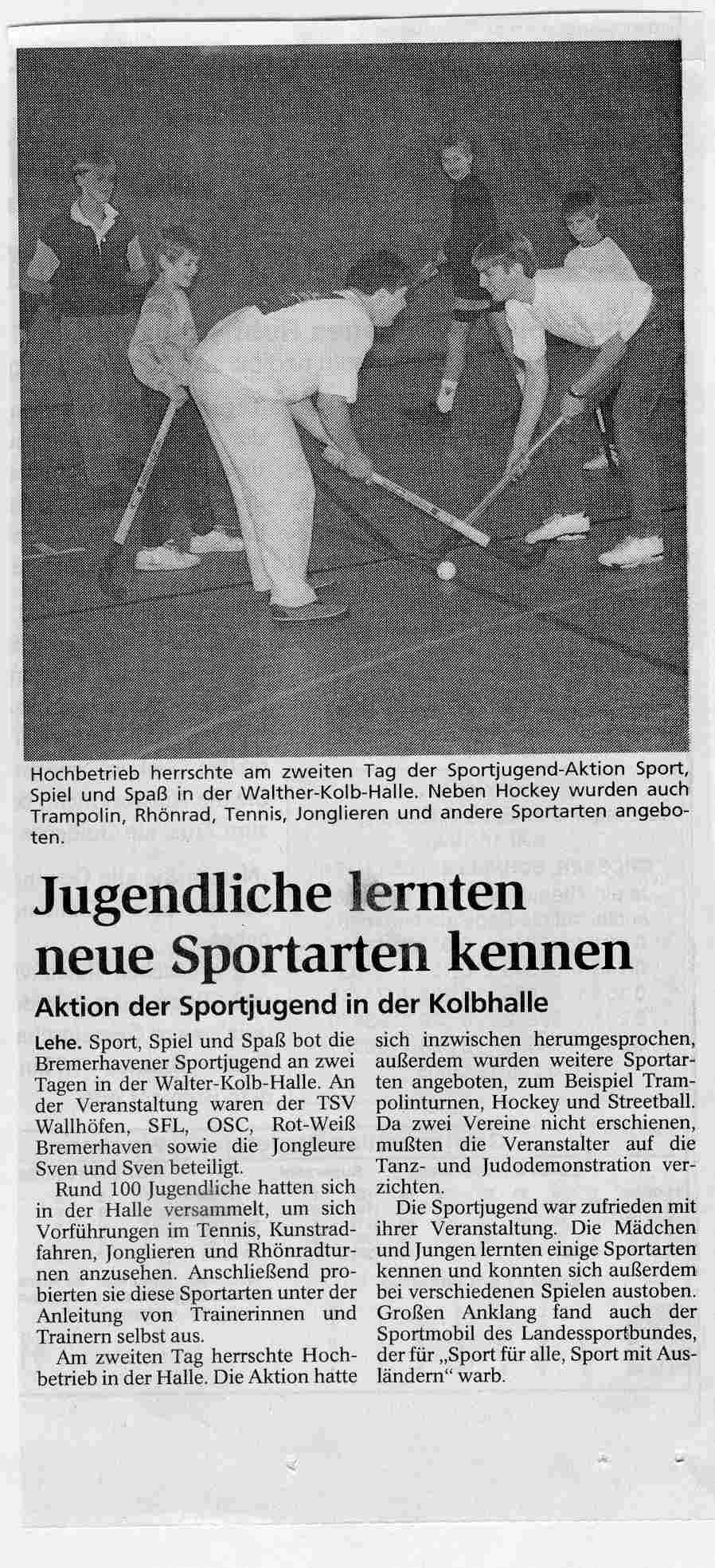 Nordsee Zeitung 14.12.1994