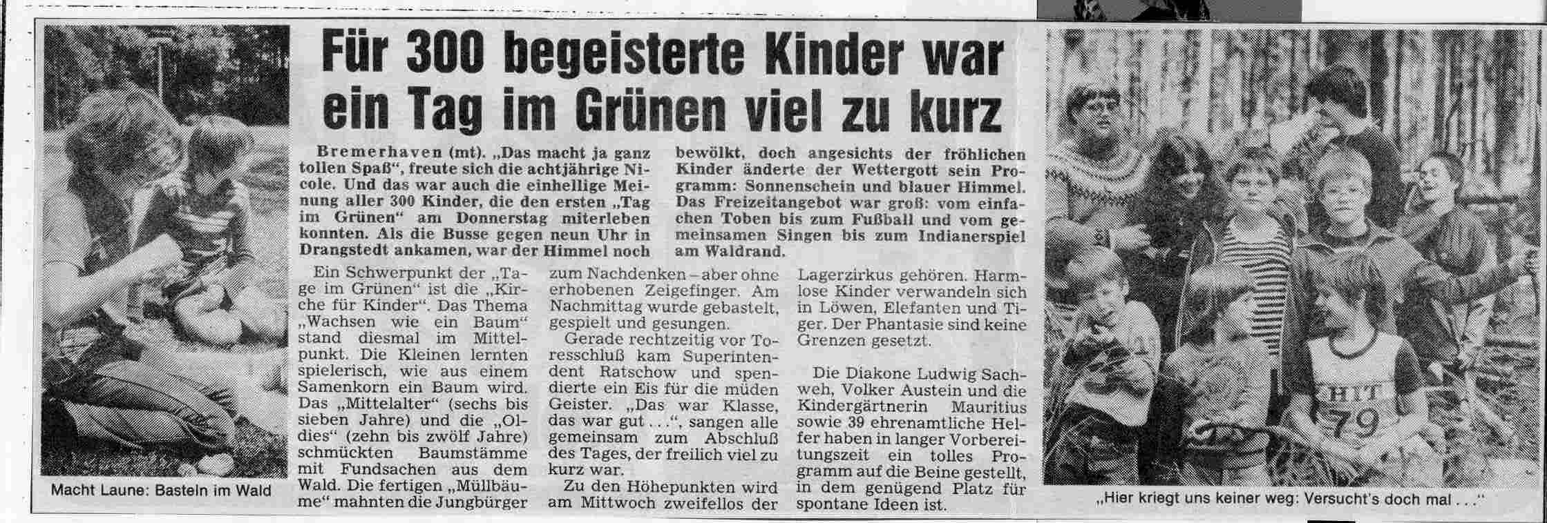 Nordsee Zeitung 27.6.1982